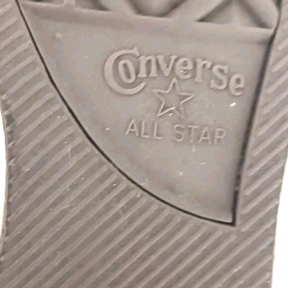 Converse Leather All Star Grey Shoes Unisex Men Size 10 + Socks - Picture 7 of 9